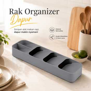 Gambar produk ANHICHEF Rak Organizer Dapur Tempat Sendok Garpu Tableware Storage Box - PP23