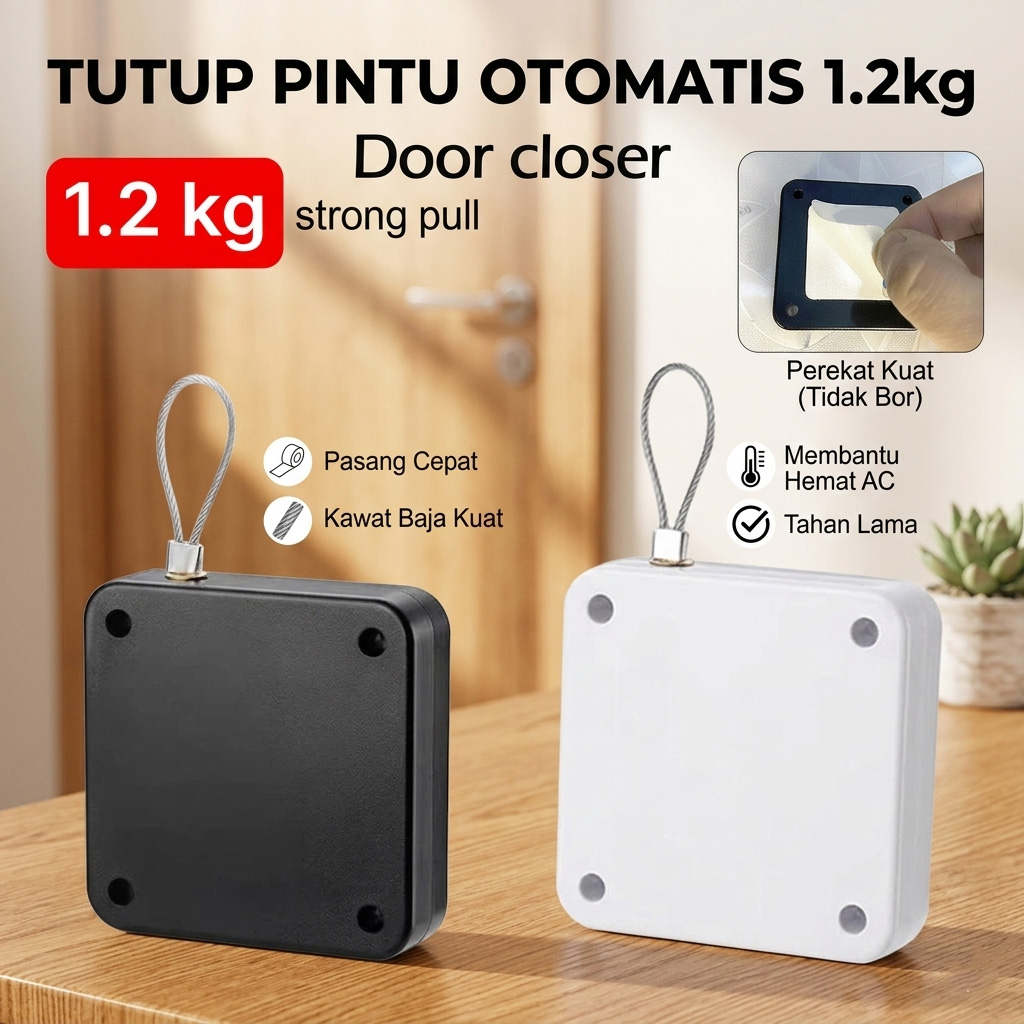 TaffHOME Tutup Pintu Otomatis Automatic Door Closer 1.2kg - NB014 Gambar produk TaffHOME Tutup Pintu Otomatis Automatic Door Closer 1.2kg - NB014 - Utama