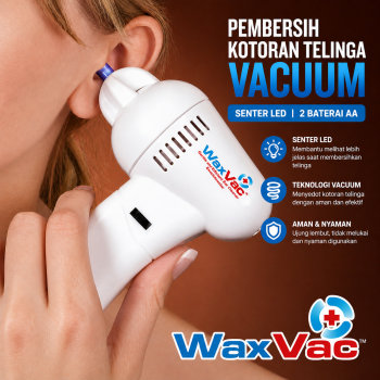 Gambar produk WaxVac Pembersih Kotoran Telinga Electric Ear Wax Vacuum Silicon Tip - 682