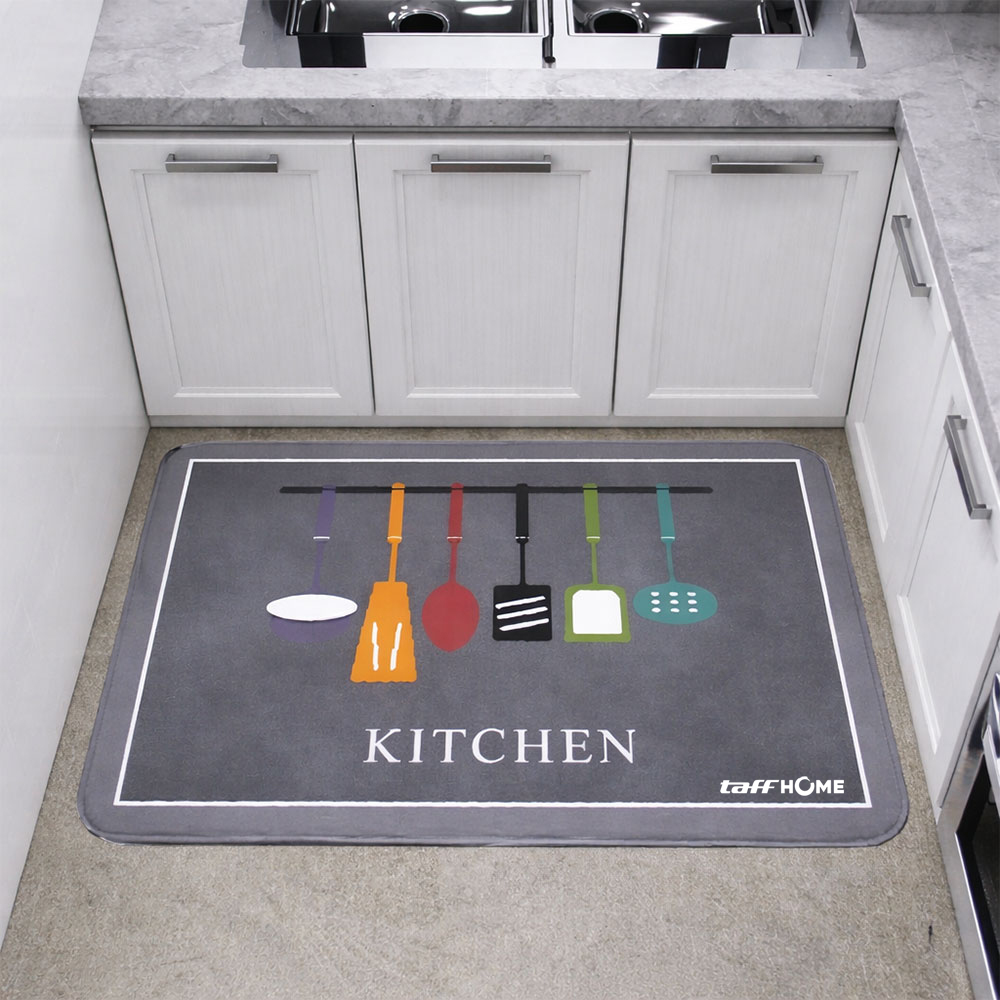 TaffHOME Keset Dapur Living Room Kitchen Diatomite Anti Slip 40x60cm Kitchen Spatula - D330 Gambar produk TaffHOME Keset Dapur Living Room Kitchen Diatomite Anti Slip 40x60cm Kitchen Spatula - D330 - 6