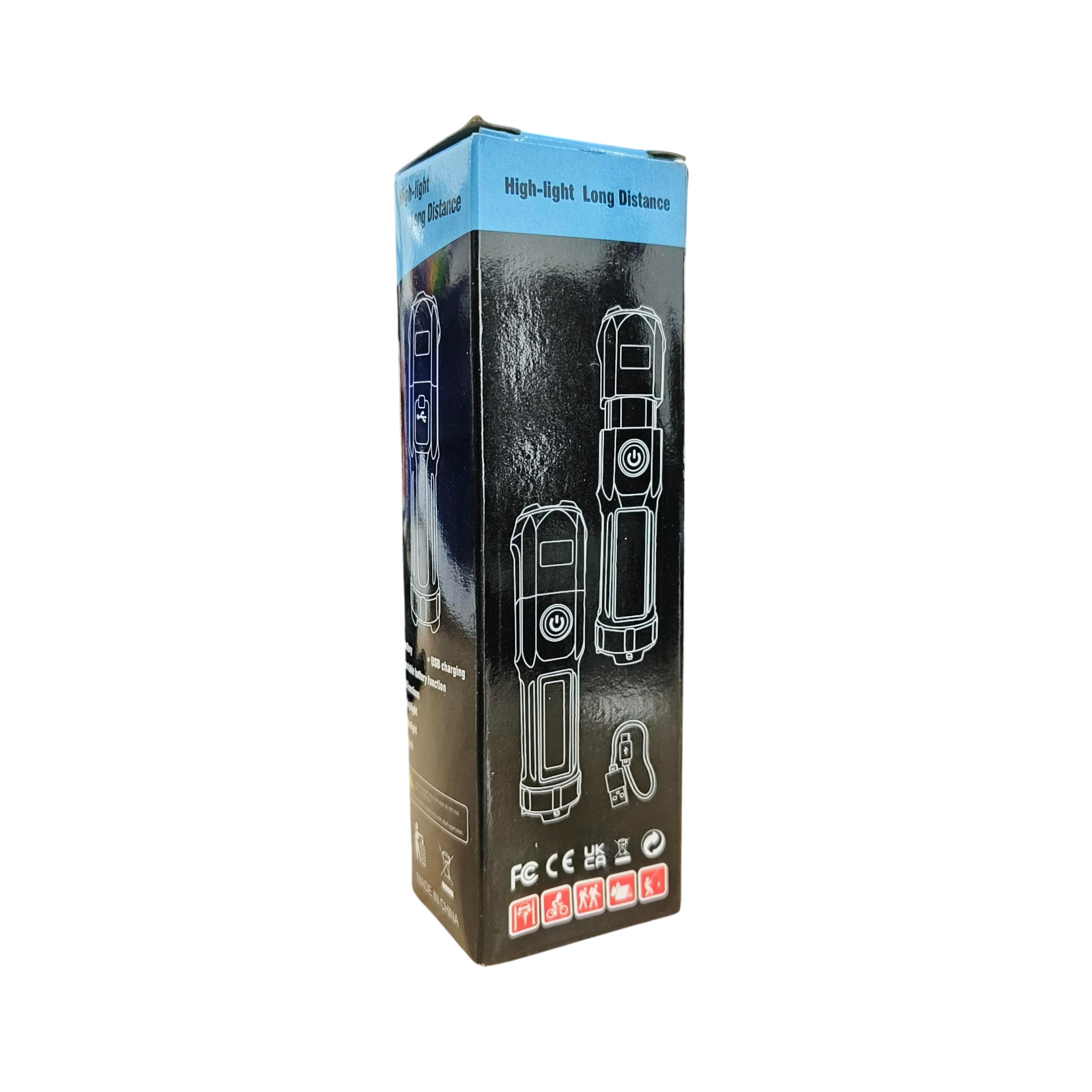 TaffLED Senter LED XPE Rechargable Waterproof IP44 500 Lumens - YT-81020 Gambar produk TaffLED Senter LED XPE Rechargable Waterproof IP44 500 Lumens - YT-81020 - Kemasan