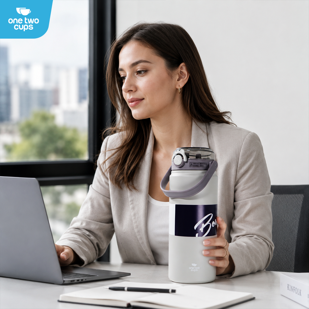 One Two Cups Botol Minum Tumbler Air Panas Dingin Double Spout 1.2L - SP-602 Gambar produk One Two Cups Botol Minum Tumbler Air Panas Dingin Double Spout 1.2L - SP-602 - 7