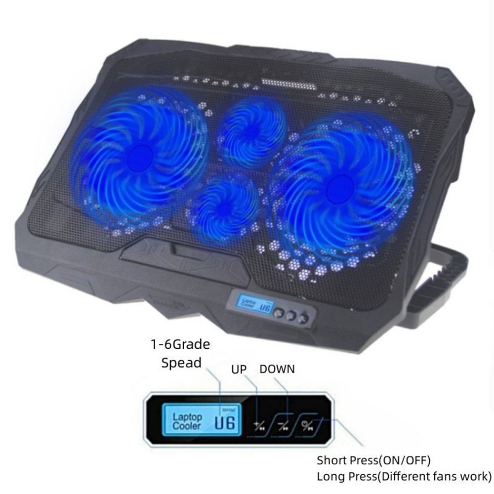 CALANDIS Cooling Pad Laptop Gaming Kipas Pendingin RGB 4 Fan 17 Inch - S18 Gambar produk CALANDIS Cooling Pad Laptop Gaming Kipas Pendingin RGB 4 Fan 17 Inch - S18 - 2
