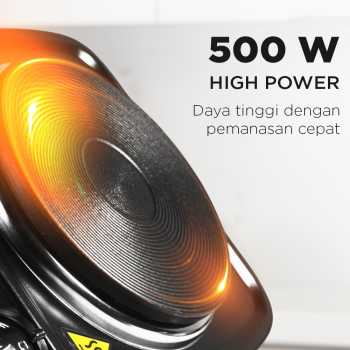 Gambar produk TaffHOME Kompor Listrik 1 Tungku Mini Portable Hot Plate 500W - DLD-101B - 1