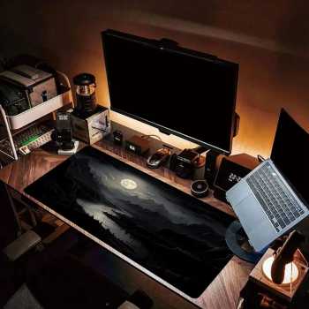 Gambar produk TaffGEAR Mouse Pad Gaming Moon Night River Desk Mat 300x600x3mm - YL-510
