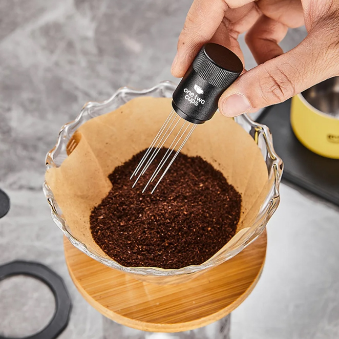 One Two Cups Jarum Kopi Espresso WDT 8 Needle Distribution Espresso - MD-689 Gambar produk One Two Cups Jarum Kopi Espresso WDT 8 Needle Distribution Espresso - MD-689 - 4