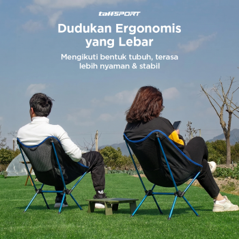 Gambar produk TaffSPORT Kursi Lipat Outdoor Camping Portable Oxford Folding Chair Low - SF733 - 3