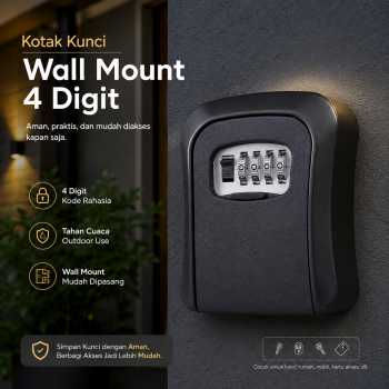 Fangcheng Kotak Brankas Safety Lock Box PVC 4 Digit with Dust Cover - FMW-93