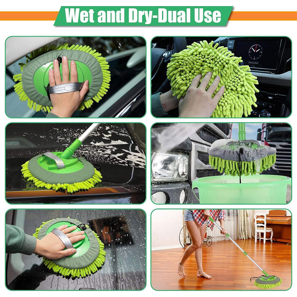 ZERO Telescopic Car Wash 2in1 Gagang Panjang Kain Pel Pembersih Mobil - BQL-005 Gambar produk ZERO Telescopic Car Wash 2in1 Gagang Panjang Kain Pel Pembersih Mobil - BQL-005 - 7