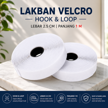 HAFINE Lakban Velcro Hook and Loop Magic Nylon Sticker - ZNK110