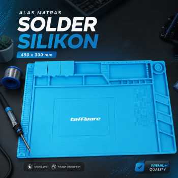 Gambar produk Taffware Alas Matras Solder Silikon Soldering Heat Resistant 450x300mm - S-160