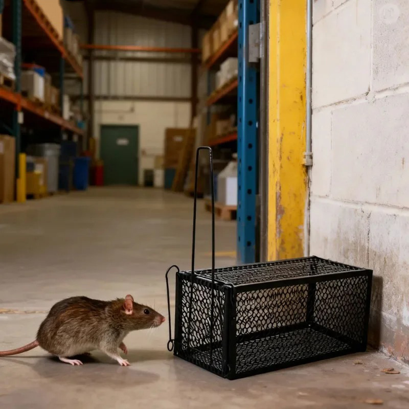HOMEFI Jebakan Perangkap Tikus Kandang Besi Automatic Mousetrap - B-30 Gambar produk HOMEFI Jebakan Perangkap Tikus Kandang Besi Automatic Mousetrap - B-30 - 6