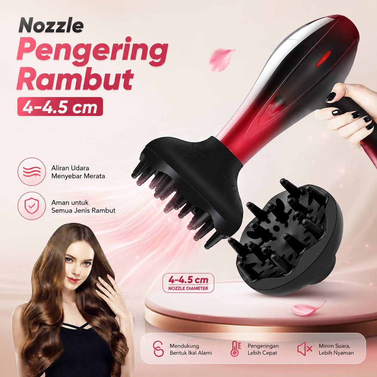 FMA Diffuser Pengering Rambut Universal Hair Styling for Curly Hair - FMAD Gambar produk FMA Diffuser Pengering Rambut Universal Hair Styling for Curly Hair - FMAD - Utama