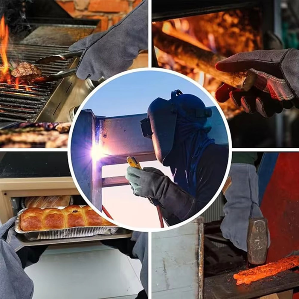 Sahg Sarung Tangan Las Kulit Double Layer Cowhide Welding Gloves - STL-50 Gambar produk Sahg Sarung Tangan Las Kulit Double Layer Cowhide Welding Gloves - STL-50 - 4