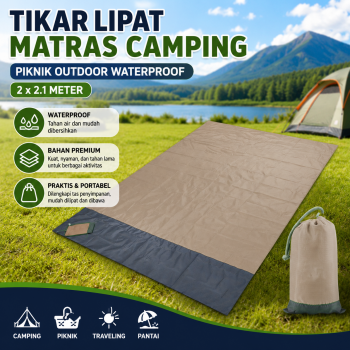 TaffSPORT Tikar Lipat Matras Camping Piknik Outdoor Waterproof Mat - FS-008