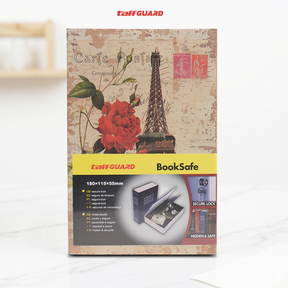 TaffGUARD Kotak Buku Novel Hidden Security Box Book Key Lock Size S - KB-20L Gambar produk TaffGUARD Kotak Buku Novel Hidden Security Box Book Key Lock Size S - KB-20L - Kemasan