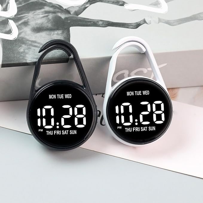 Obotsnoi Jam Pocket Watch Digital LED Gantungan Kunci Waterproof - PJX1600 Gambar produk Obotsnoi Jam Pocket Watch Digital LED Gantungan Kunci Waterproof - PJX1600 - 4