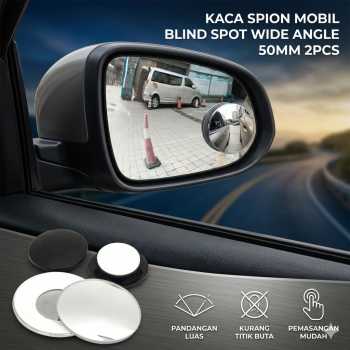 Gambar produk RacingR Kaca Spion Cembung Mobil Blind Spot Wide Angle 50mm 2 Pcs - J0027