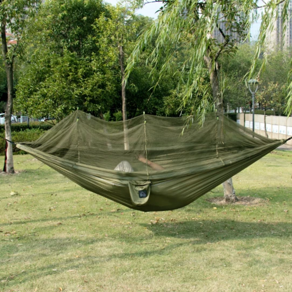 NATURY Hammock Kelambu Ayunan Gantung Camping Outdoor 2.9x1.4M - J510 Gambar produk NATURY Hammock Kelambu Ayunan Gantung Camping Outdoor 2.9x1.4M - J510 - 4