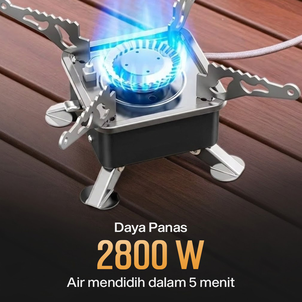 KOVAB Kompor Gas Portable Lipat Outdoor Ultralight Camping Stove - K-202 Gambar produk KOVAB Kompor Gas Portable Lipat Outdoor Ultralight Camping Stove - K-202 - 1