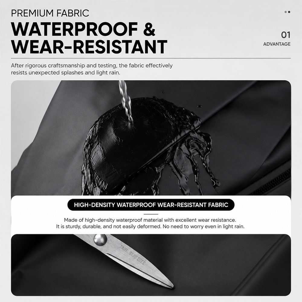 Pelinuar Tas Selempang Sling Bag Pria Waterproof Crossbody Bag - RE885 Gambar produk Pelinuar Tas Selempang Sling Bag Pria Waterproof Crossbody Bag - RE885 - 6