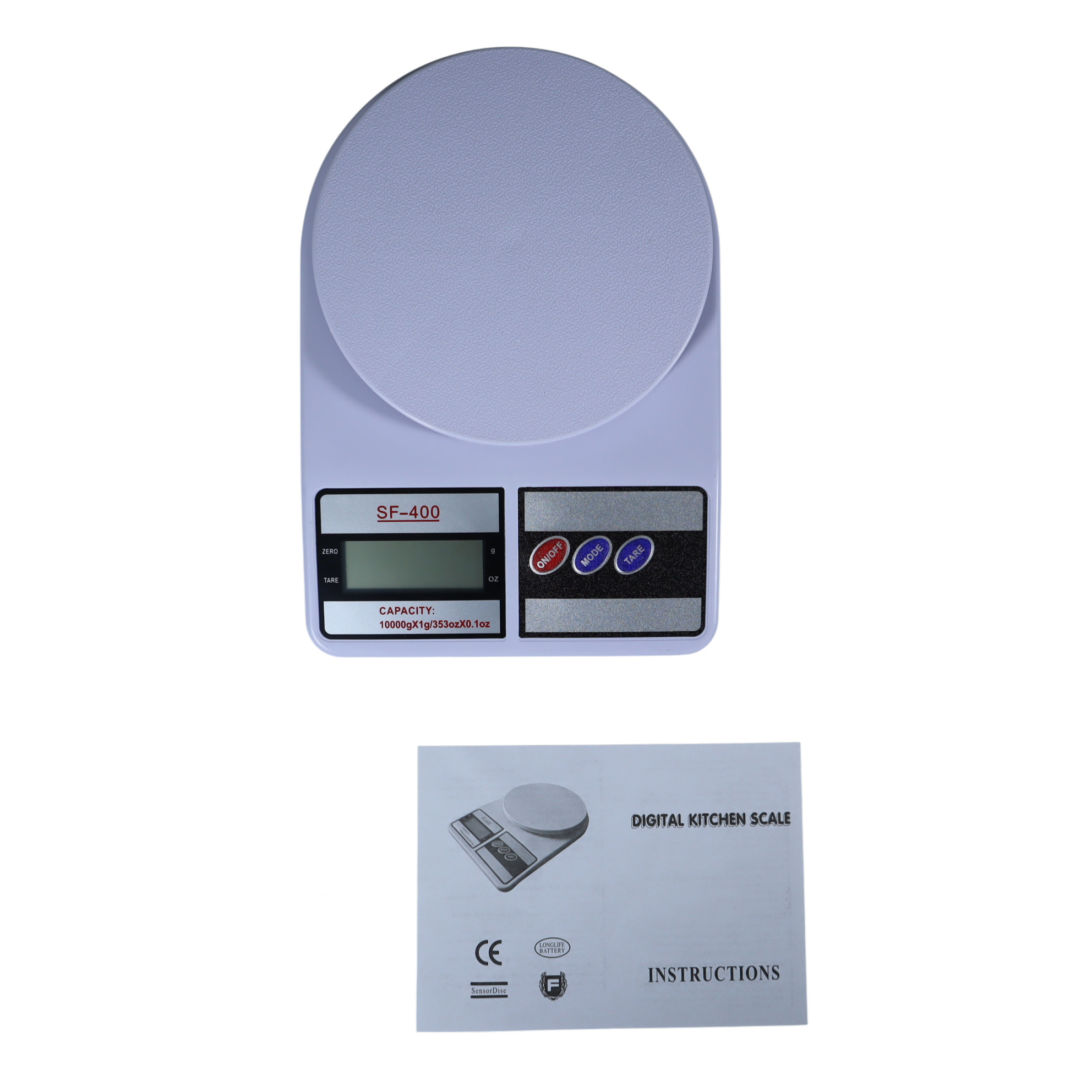 VKTECH Timbangan Dapur Mini Digital Scale 10kg 1g - SF-400 Gambar produk VKTECH Timbangan Dapur Mini Digital Scale 10kg 1g - SF-400 - 8
