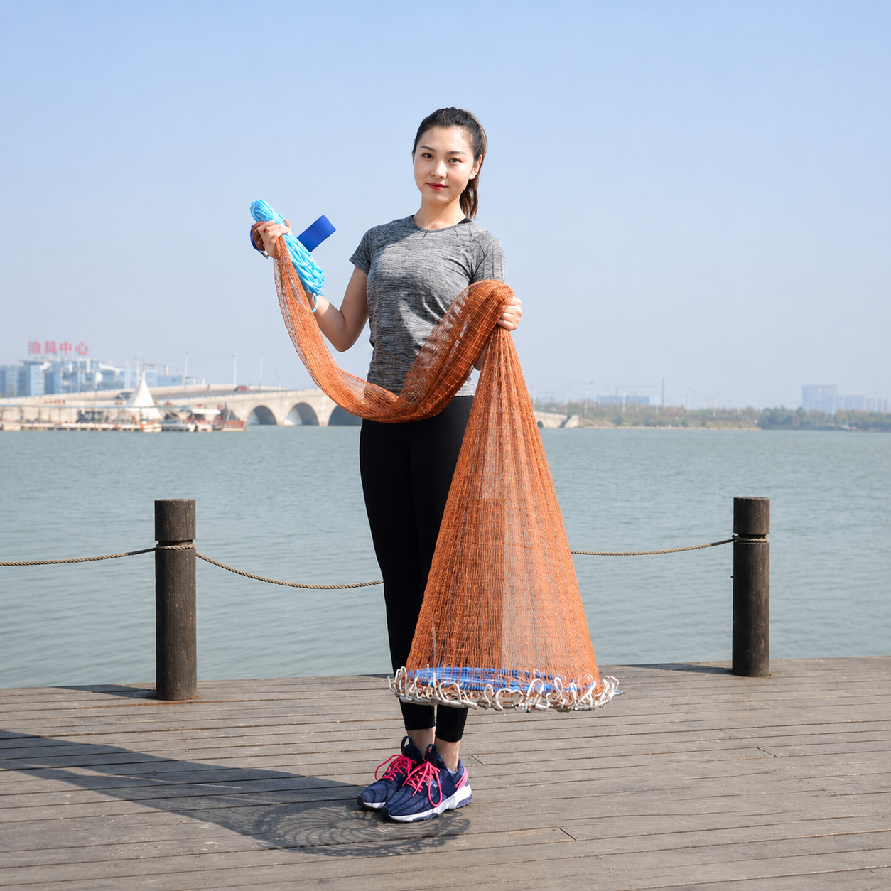 Finefish Jaring Pancing Ikan Lempar Fishing Throw Net Cage 3.6M - SE4 Gambar produk Finefish Jaring Pancing Ikan Lempar Fishing Throw Net Cage 3.6M - SE4 - 3