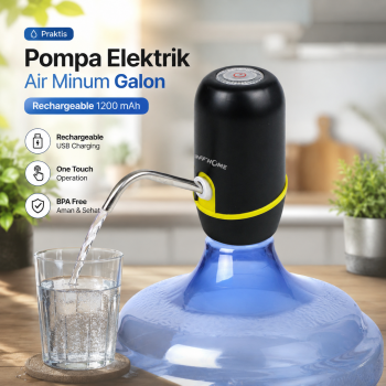 Gambar produk TaffHOME Pompa Elektrik Air Minum Galon Dispenser Rechargeable - K1