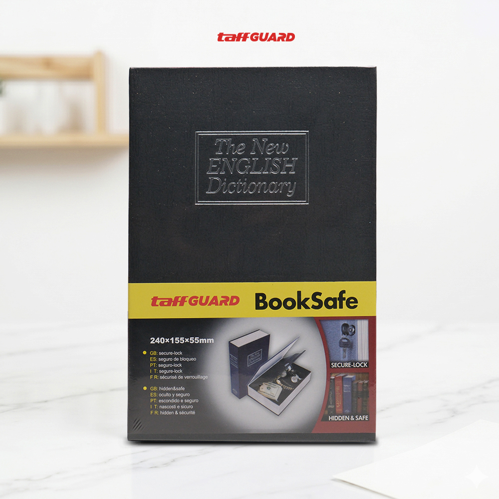 TaffGUARD Brankas Buku Kamus Kunci Manual Anti Maling Hidden Safe Box Sedang - KB-10L Gambar produk TaffGUARD Brankas Buku Kamus Kunci Manual Anti Maling Hidden Safe Box Sedang - KB-10L - Kemasan