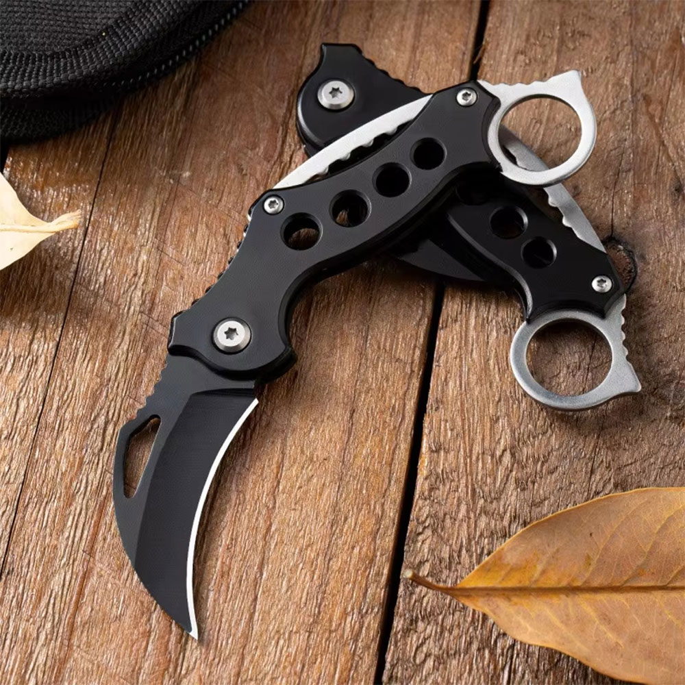 Andux Pisau Lipat Outdoor Pocket Knife Survival Tool with Carabiner - GK8 Gambar produk Andux Pisau Lipat Outdoor Pocket Knife Survival Tool with Carabiner - GK8 - 1