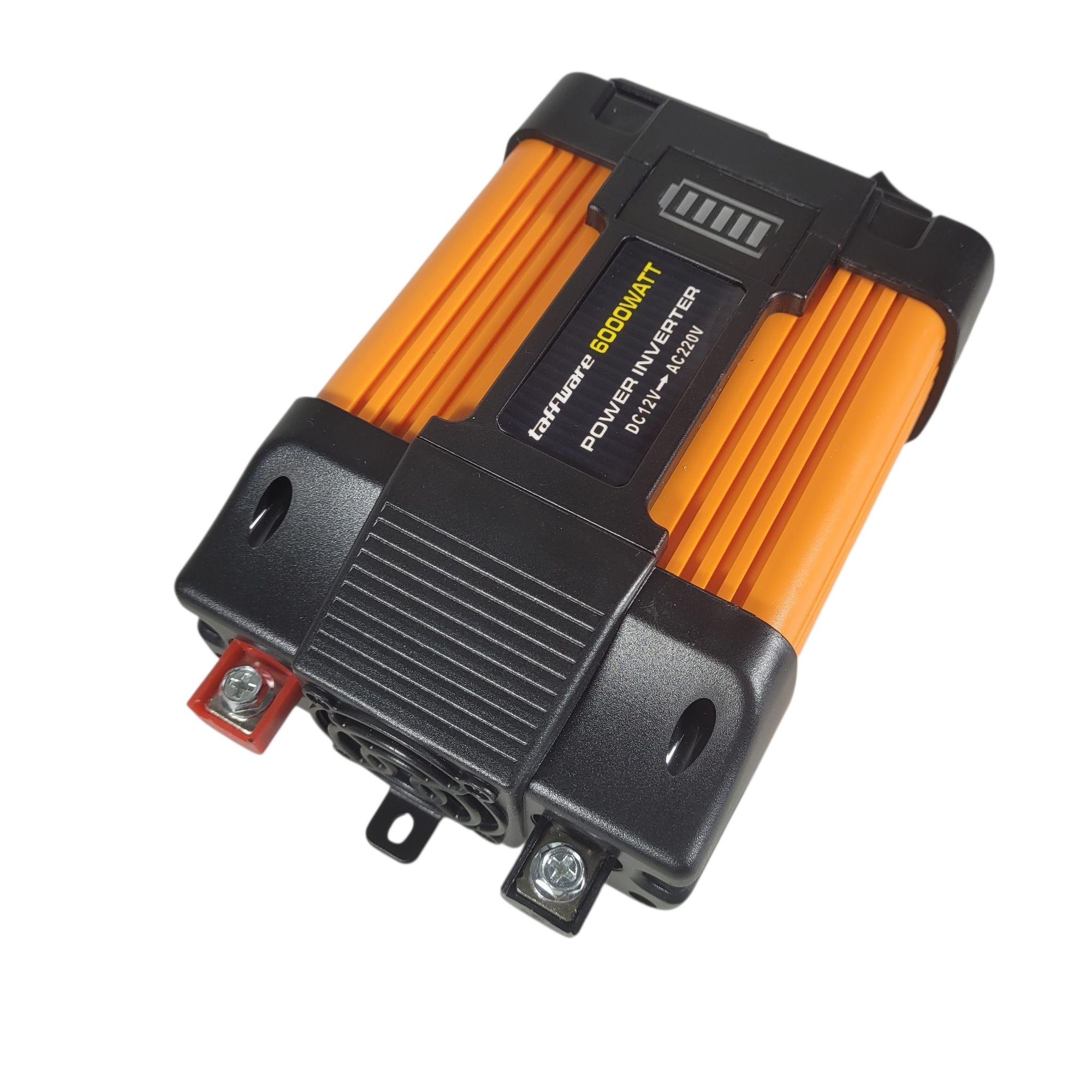 Taffware Car Power Inverter Transformer DC 12V to AC 220V 6000W - Q6000 Gambar produk Taffware Car Power Inverter Transformer DC 12V to AC 220V 6000W - Q6000 - 3
