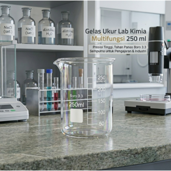 VYROX Gelas Ukur Lab Kimia Multifungsi Borosilicate Glass - BG17