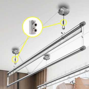 Gambar produk KELN Klem Seling Kawat Kuku Macan Clip Vertical Type A 1.5-2.0mm 10PCS - KL010A - 6