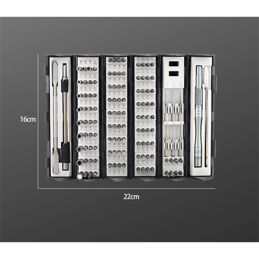 GALASI Obeng Set Precision Screwdriver Repair Kit Magnetic Bits 128in1 - CSA10A Gambar produk GALASI Obeng Set Precision Screwdriver Repair Kit Magnetic Bits 128in1 - CSA10A - Kemasan