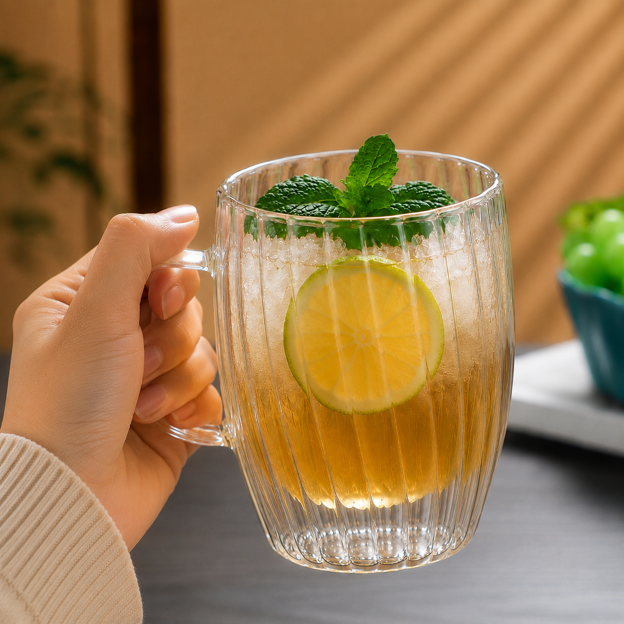 HOTCLOU Cangkir Kopi Kaca Tahan Panas Double Wall Aesthetic Mug 350ml - HT-35 Gambar produk HOTCLOU Cangkir Kopi Kaca Tahan Panas Double Wall Aesthetic Mug 350ml - HT-35 - 1