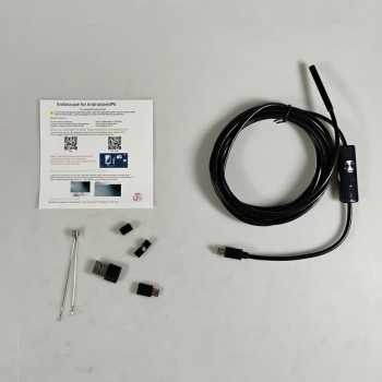 Gambar produk JWHCAM Kamera Endoskopi Industrial Endoscope Type C 3M 5.5mm 6LED 480P - AN98A - 8