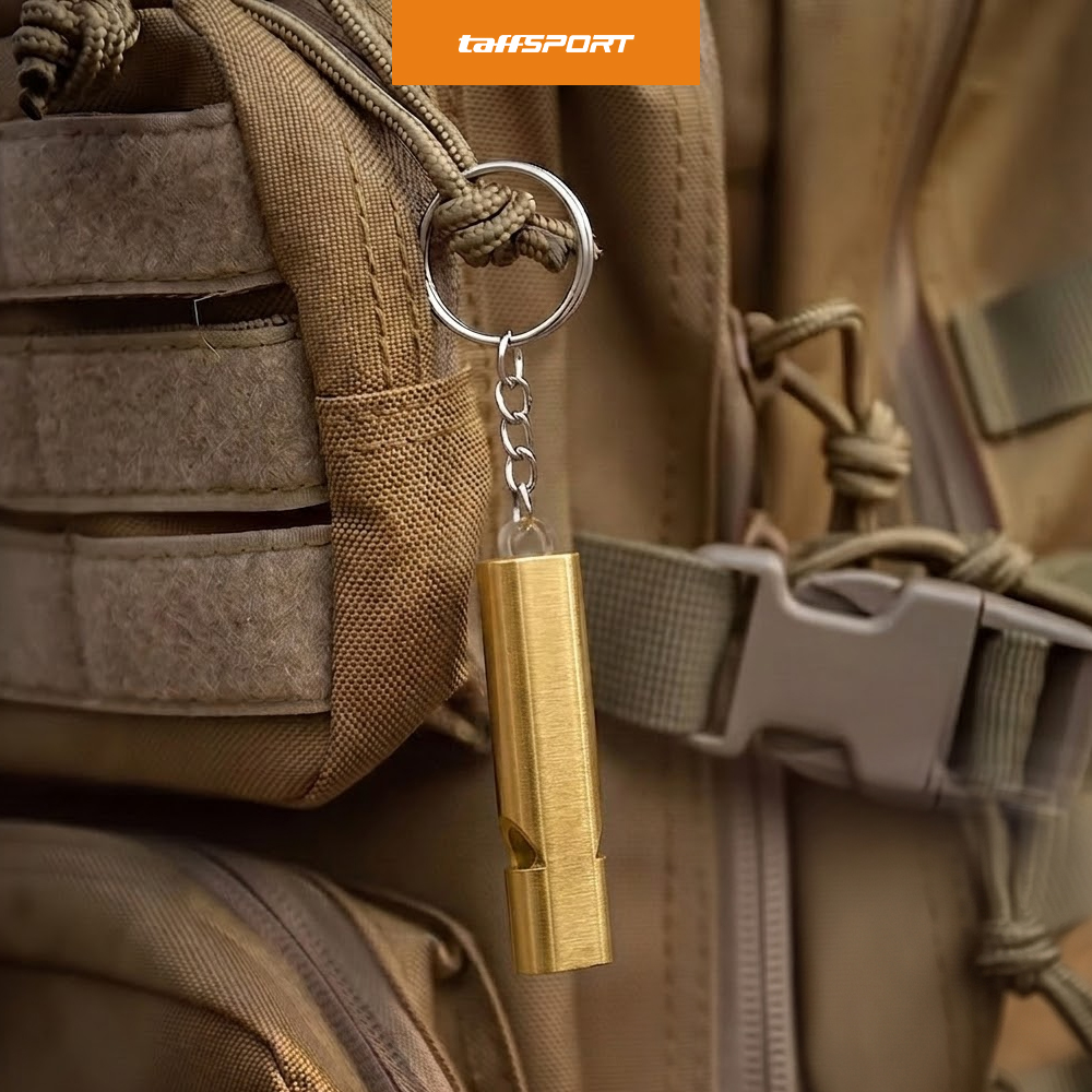 TaffSPORT Gantungan Kunci Peluit Aluminium Outdoor Whistle - Z648 Gambar produk TaffSPORT Gantungan Kunci Peluit Aluminium Outdoor Whistle - Z648 - 6