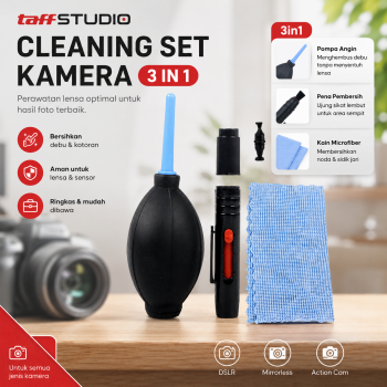 Gambar produk TaffSTUDIO Cleaning Set Kamera 3 in 1 Lens Cleaner Blower - LP-1