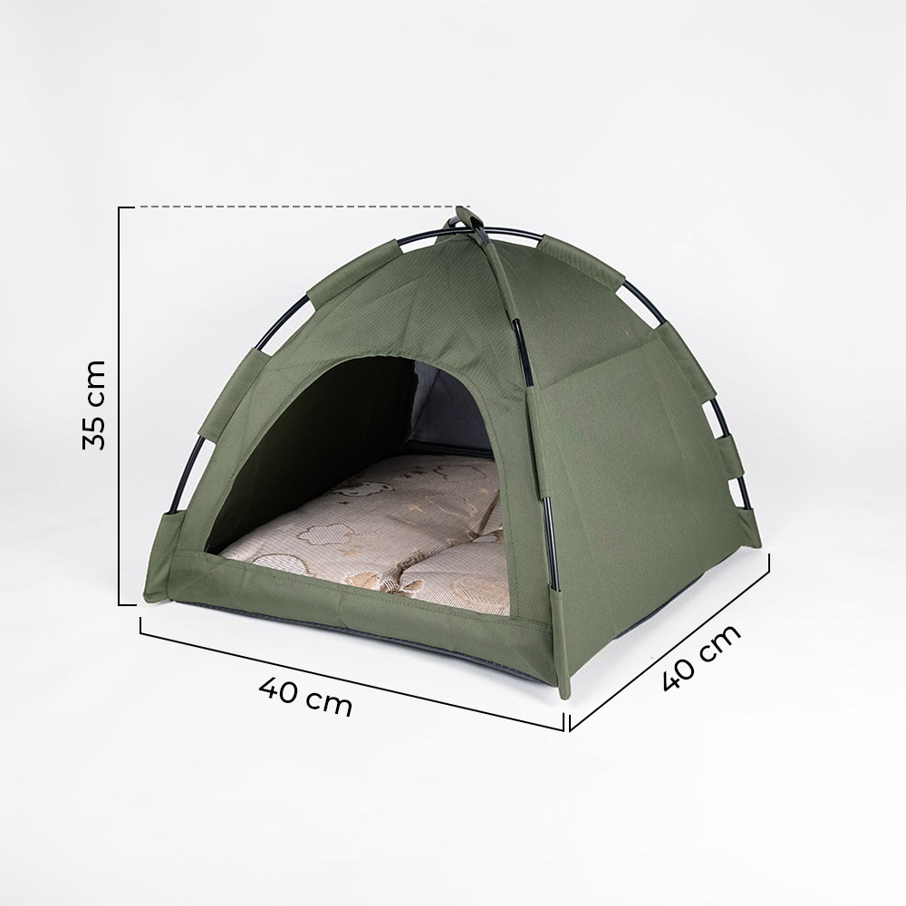 VOOPET Tempat Tidur Kucing Model Tenda Foldable Cat Bed with Pillow Size M - VP2 Gambar produk VOOPET Tempat Tidur Kucing Model Tenda Foldable Cat Bed with Pillow Size M - VP2 - 7