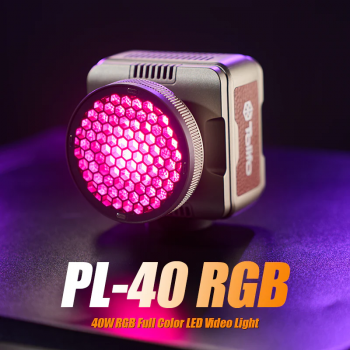 Tolifo Lampu Palm LED Video Light Mini Bowens RGBWW 2700-6500K 40W - PL-40RGB