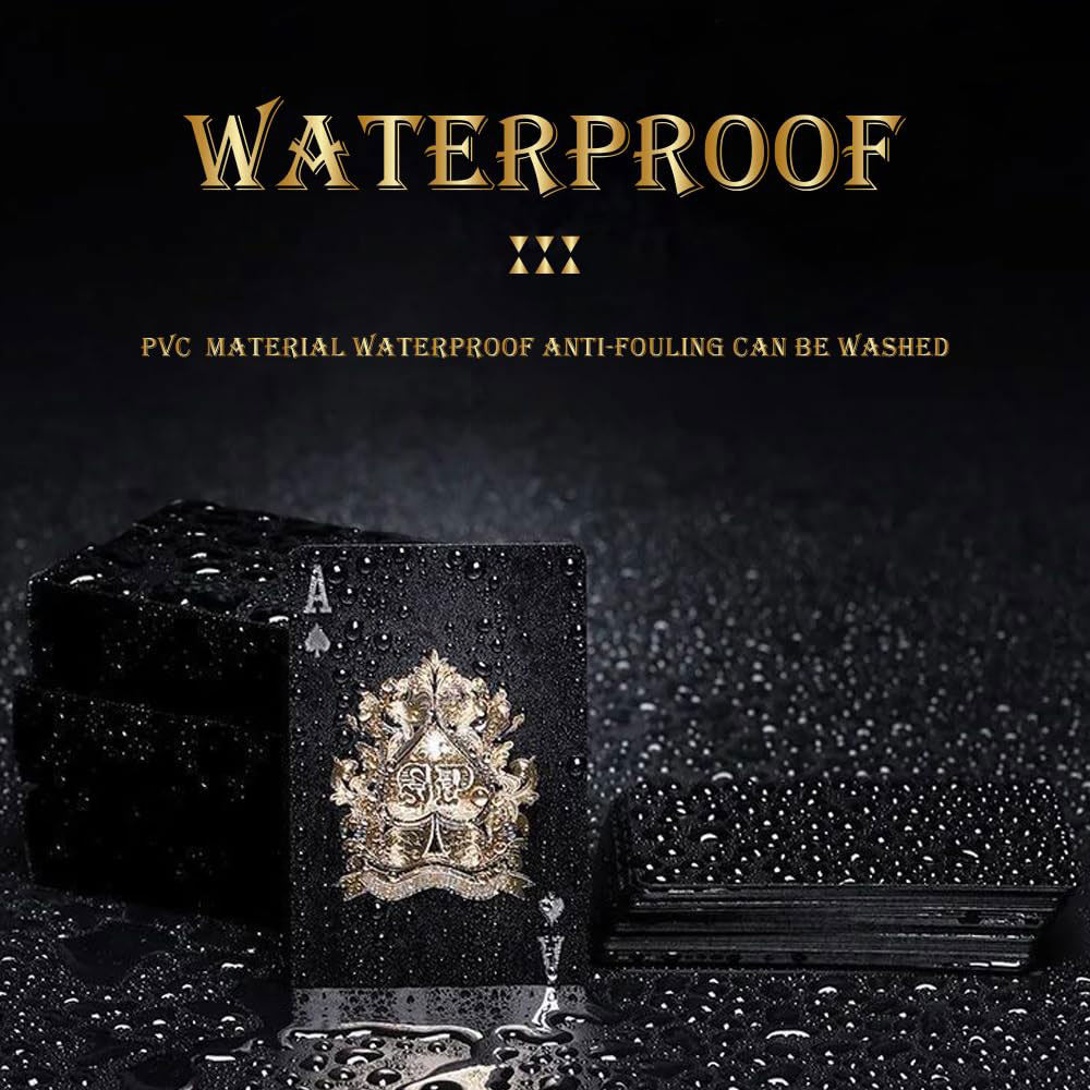 MaseiKar Kartu Remi Poker PVC Anti Air Waterproof Gold Foil 24K - D935 Gambar produk MaseiKar Kartu Remi Poker PVC Anti Air Waterproof Gold Foil 24K - D935 - 1