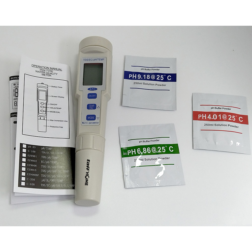 TaffHOME Alat Ukur Kualitas Air 4 in 1 pH TDS Temperature Meter Tester - KT-686 Gambar produk TaffHOME Alat Ukur Kualitas Air 4 in 1 pH TDS Temperature Meter Tester - KT-686 - 8