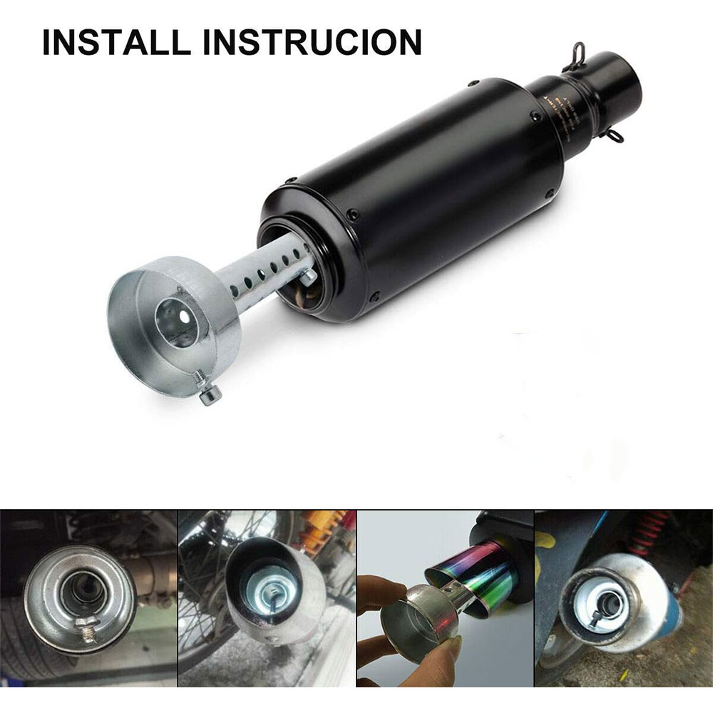 TOTMO Db Killer Universal Muffler Silencer Peredam Knalpot Motor 45mm - ES01010 Gambar produk TOTMO Db Killer Universal Muffler Silencer Peredam Knalpot Motor 45mm - ES01010 - 3