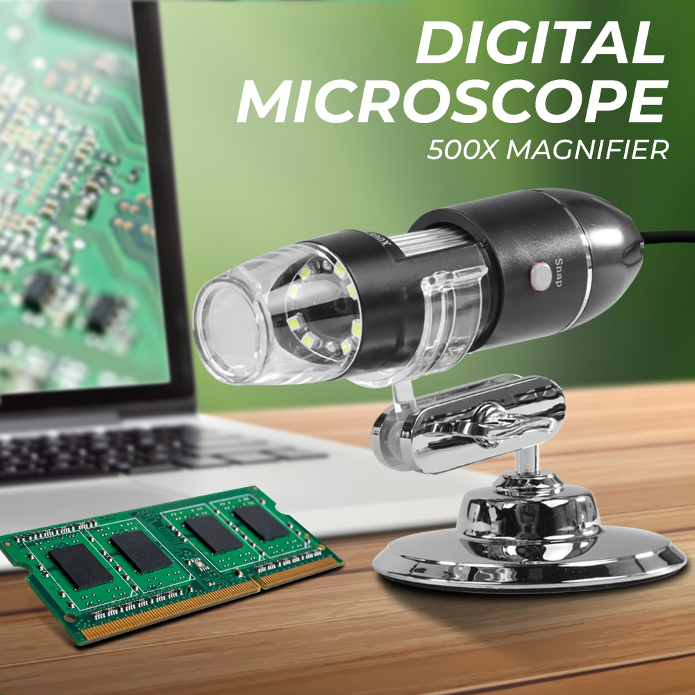 WSDCAM Digital Microscope Endoscope Camera Magnifier 500 Kali with LED - WS500 Gambar produk WSDCAM Digital Microscope Endoscope Camera Magnifier 500 Kali with LED - WS500 - Utama