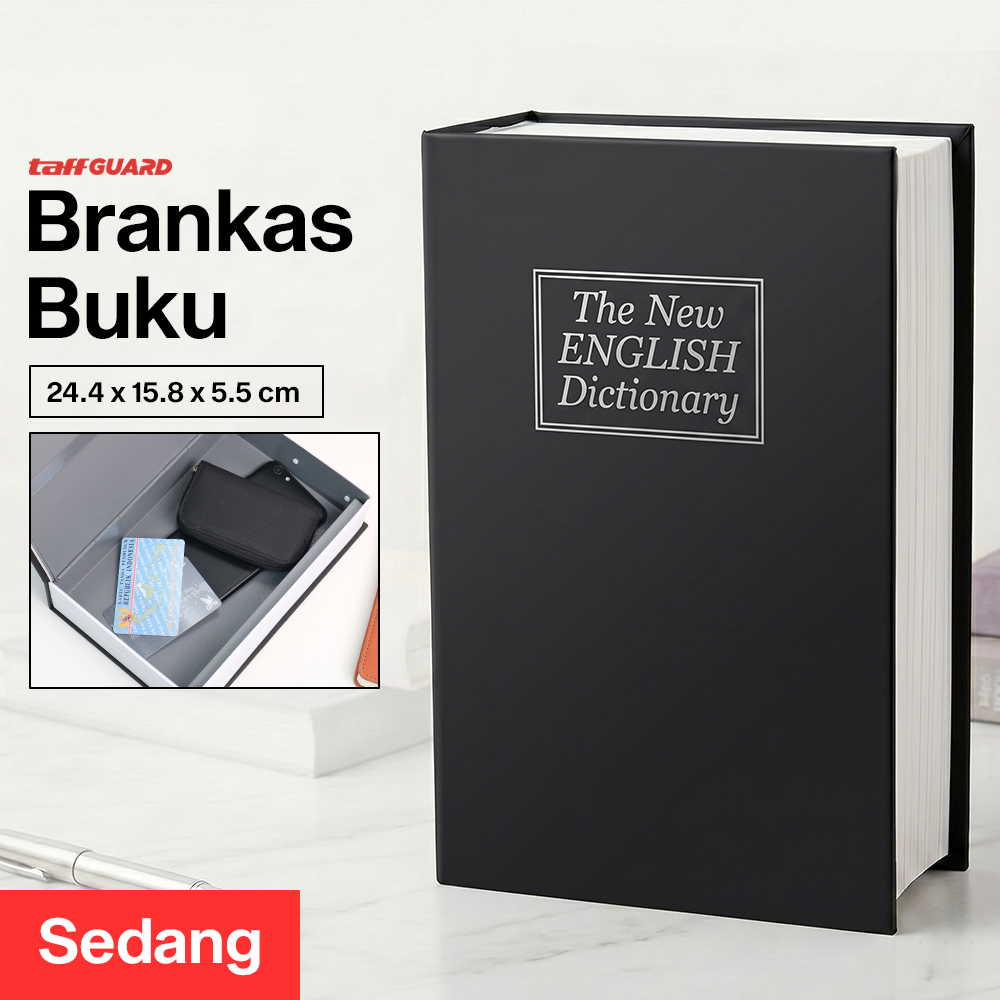 TaffGUARD Brankas Buku Kamus Kunci Manual Anti Maling Hidden Safe Box Sedang - KB-10L Gambar produk TaffGUARD Brankas Buku Kamus Kunci Manual Anti Maling Hidden Safe Box Sedang - KB-10L - Utama