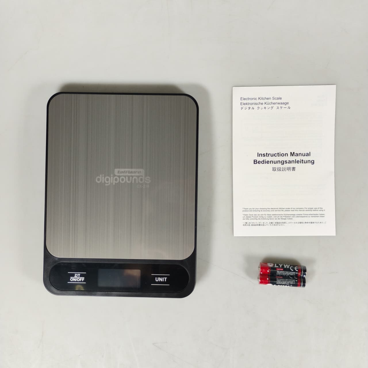 Taffware Digipounds Timbangan Dapur Mini Kitchen Digital Scale 10kg 1g - CX-218 Gambar produk Taffware Digipounds Timbangan Dapur Mini Kitchen Digital Scale 10kg 1g - CX-218 - 8
