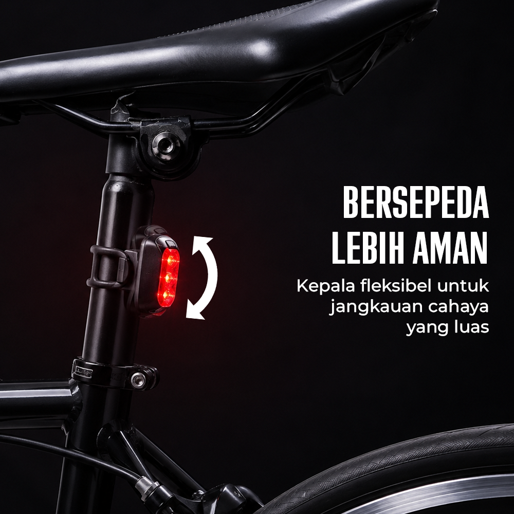 Deemount Lampu Belakang Sepeda LED Rechargeable Tail Light 20 Lumens - XH-213 Gambar produk Deemount Lampu Belakang Sepeda LED Rechargeable Tail Light 20 Lumens - XH-213 - 1