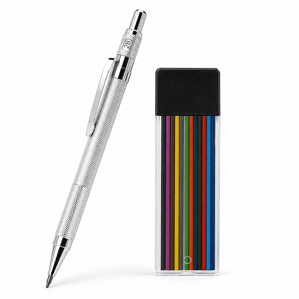 MROOFUL Pensil Mekanik Mechanical Pencil 2B 2mm Isi 12 - BL-625 Gambar produk MROOFUL Pensil Mekanik Mechanical Pencil 2B 2mm Isi 12 - BL-625 - Kemasan