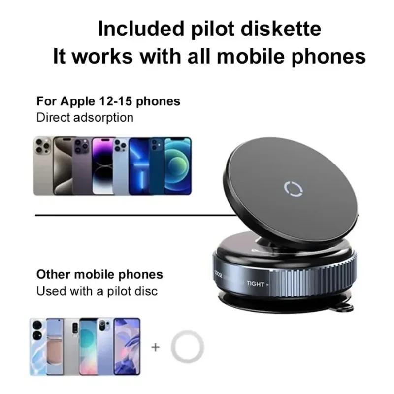 ORIVIC Holder HP Mobil Magnetic N52 Suction Cup Car Phone Holder - K009 Gambar produk ORIVIC Holder HP Mobil Magnetic N52 Suction Cup Car Phone Holder - K009 - 7