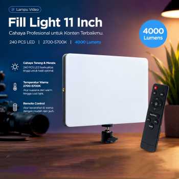 SZKOSTON Lampu LED Live Streaming Video Fill Light 11 Inch - MM-240
